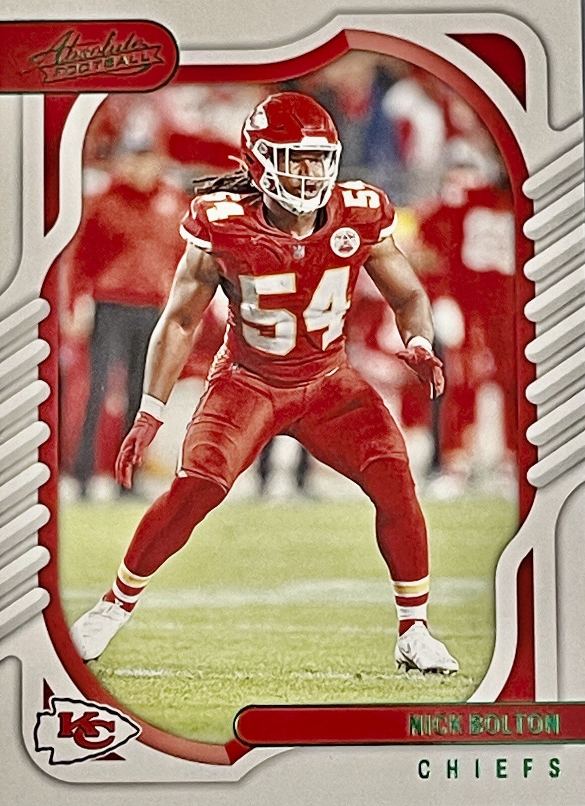 Nick Bolton  2022 Panini Absolute Football #39 Kansas City Chiefs NFL Card
