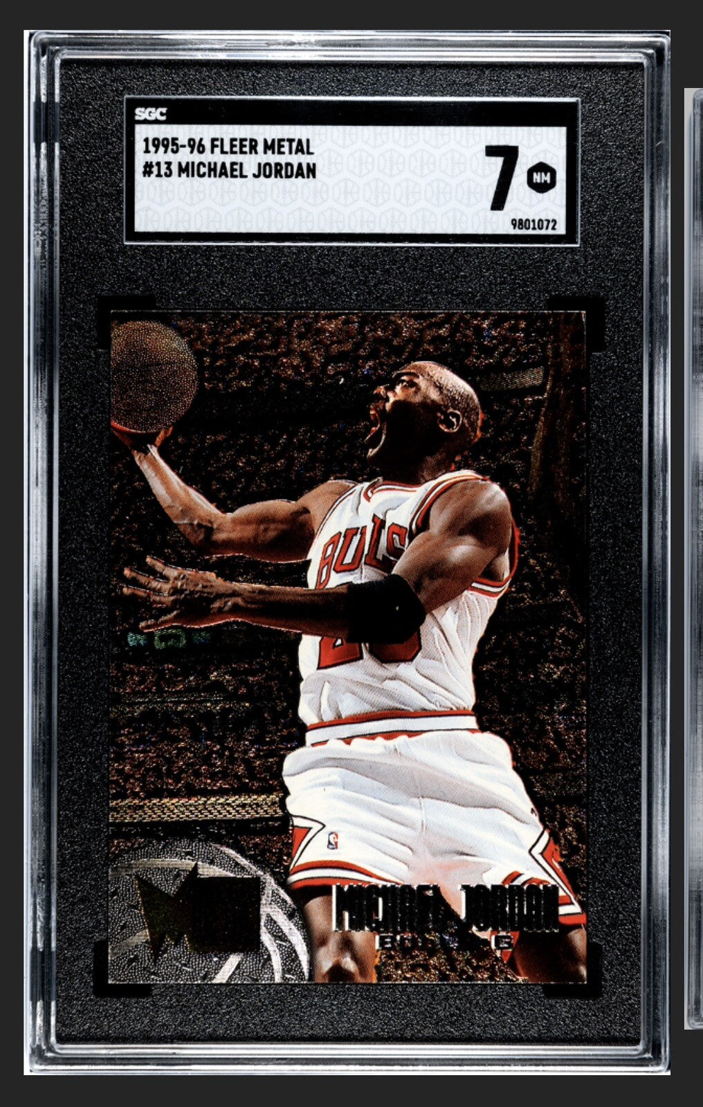 1995-96 Fleer Metal - Silver Spotlight Michael Jordan #13 NBA Bulls Graded SGC 7