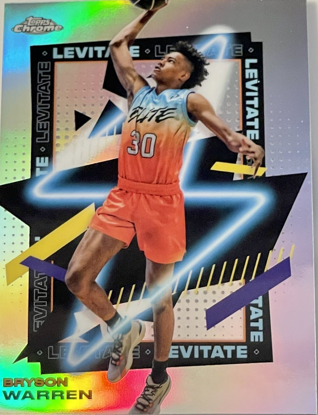 Bryson Warren* 2021-22 Topps Chrome - Overtime Elite OTE Levitate Insert #LEV-15