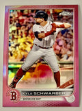2022 Topps Chrome Kyle SchwarberPink Refractor #110  - MLB Philadelphia Phillies