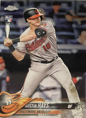 2018 Topps Chrome Austin Hays RC #87 Baltimore Orioles Baseball JUST PULLED!