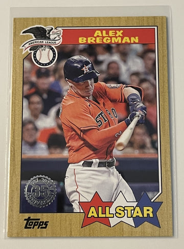 2022 Topps Series 2 - Alex Bregman* 1987 Topps All-Star Baseball #87AS-28 Astros