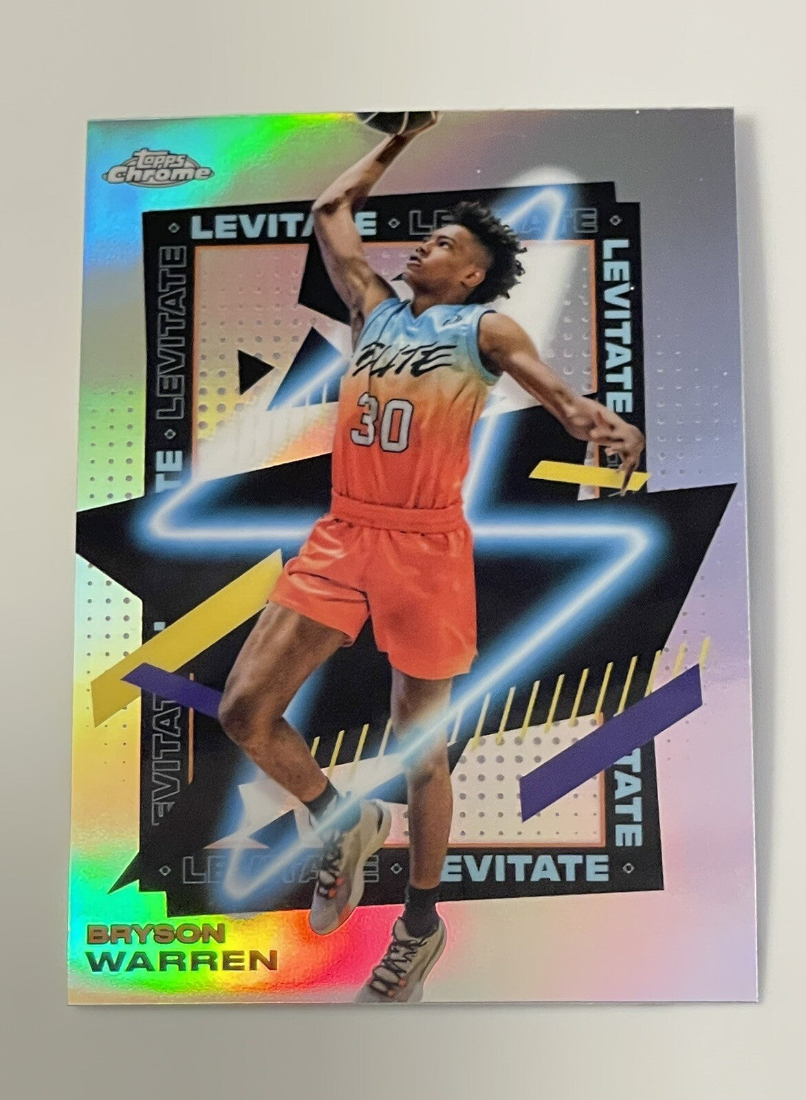 Bryson Warren* 2021-22 Topps Chrome - Overtime Elite OTE Levitate Insert #LEV-15