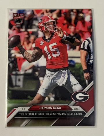 2024-25 Topps Bowman U Now NCAA #8 Carson Beck Georgia Bulldogs