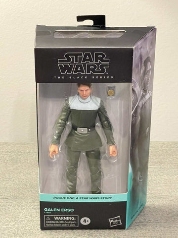 Star Wars The Black Series Rogue One Galen Erso action figure in packaging