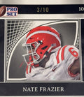 3/10 Nate Frazier RC* 2024 Leaf Pro Set Metal Proof Crystal Silver UGA Dogs #103