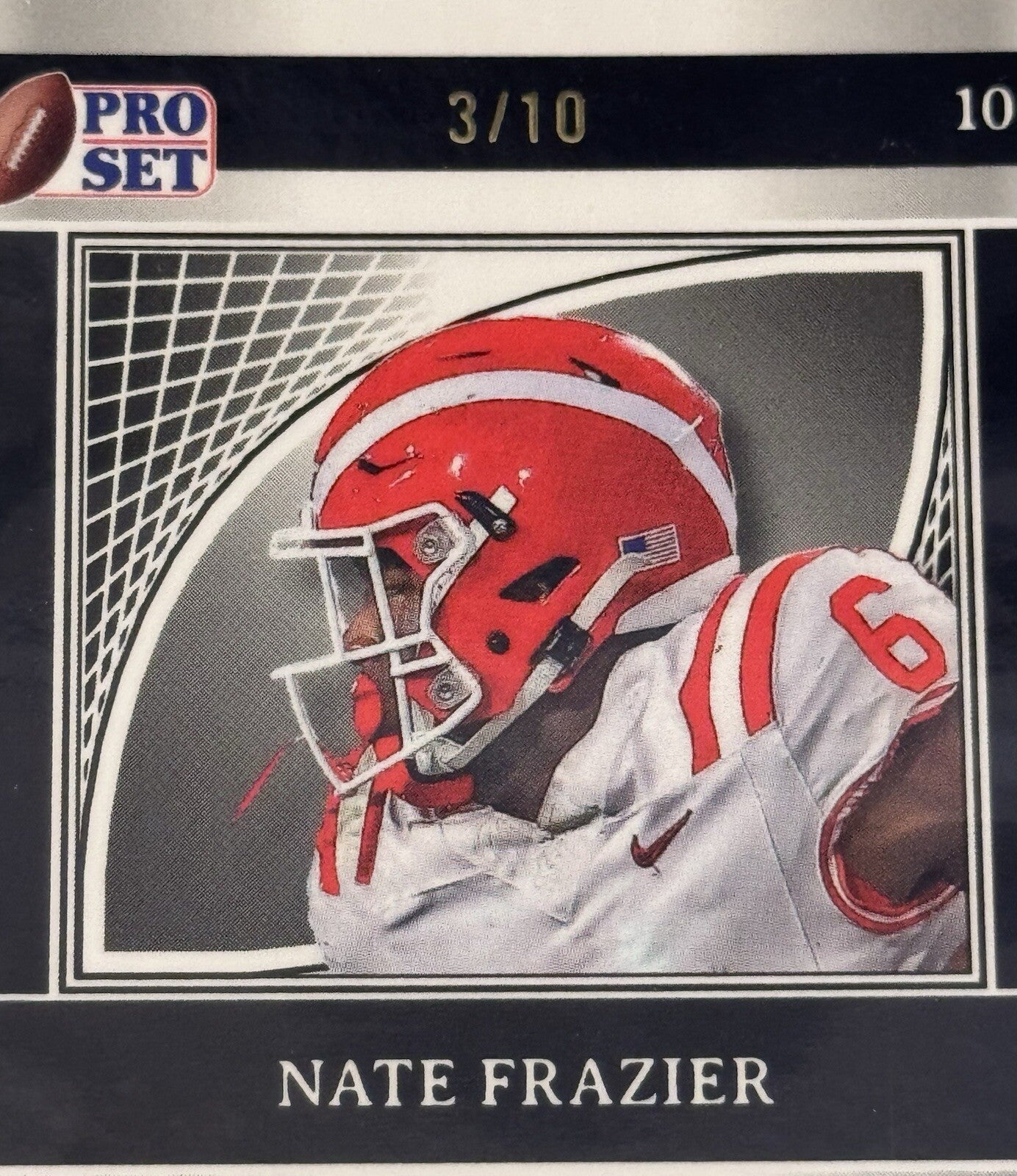 3/10 Nate Frazier RC* 2024 Leaf Pro Set Metal Proof Crystal Silver UGA Dogs #103