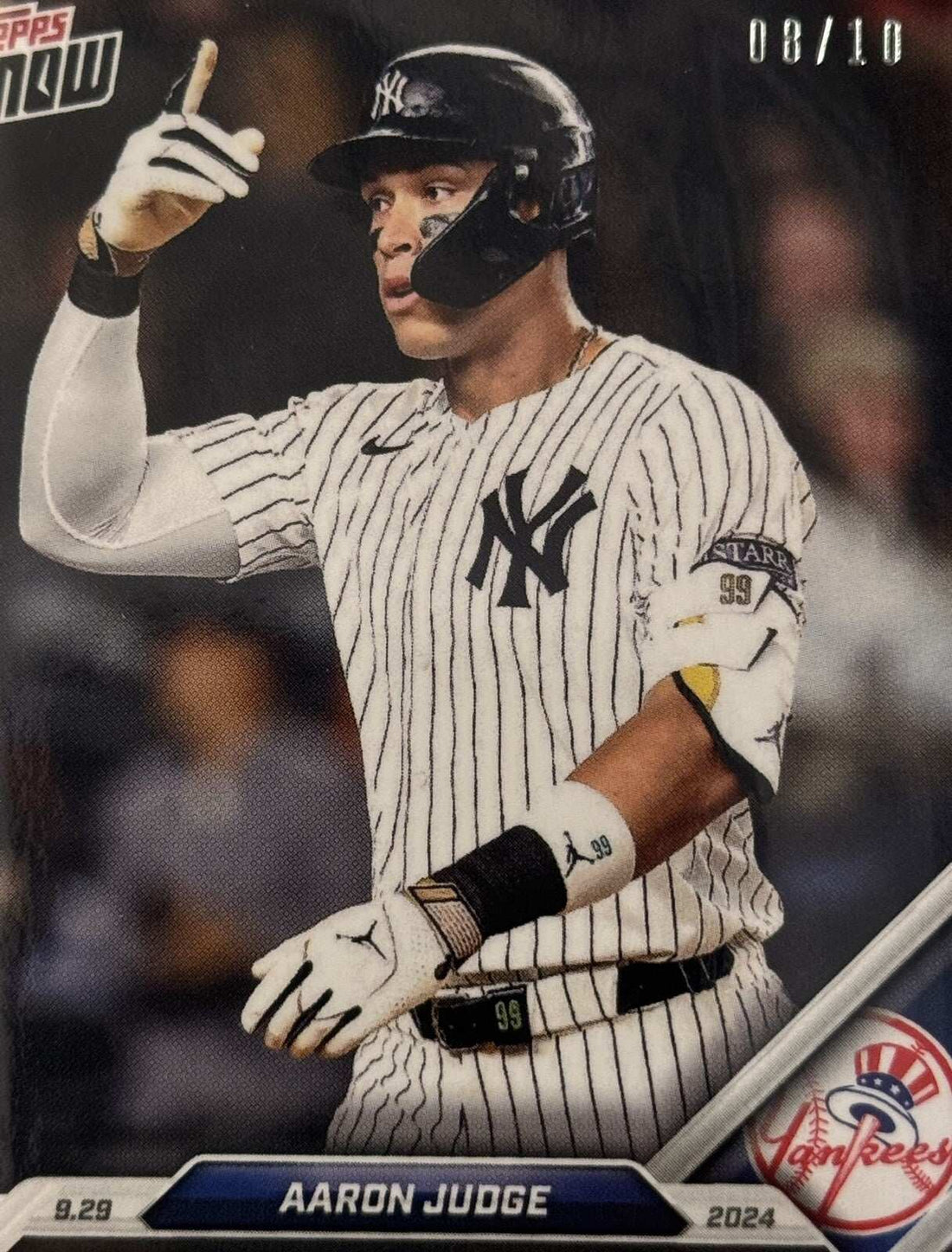 2024 Topps NOW Aaron Judge Yankees baseball card 8/10 limited edition