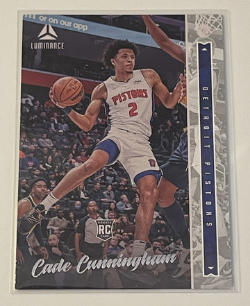 2021-22 Panini Chronicles Luminance Cade Cunningham Rookie NBA Pistons Card #240