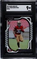 2022 Absolute Football Tyrion Davis-Price RC Red Card #126 NFL SF 49’ers - SGC 9