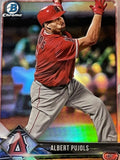 2018 Bowman Chrome Refractor #29 Albert Pujols 439/499 LAAngels/Cardinals 700 HR