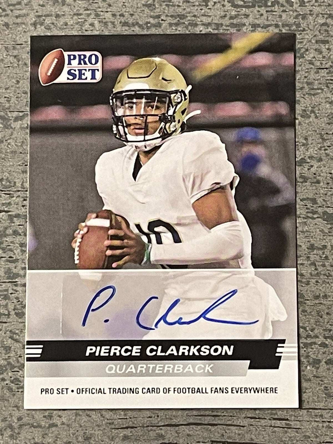 2022 Pierce Clarkson Louisville Cardinals rookie autograph football card