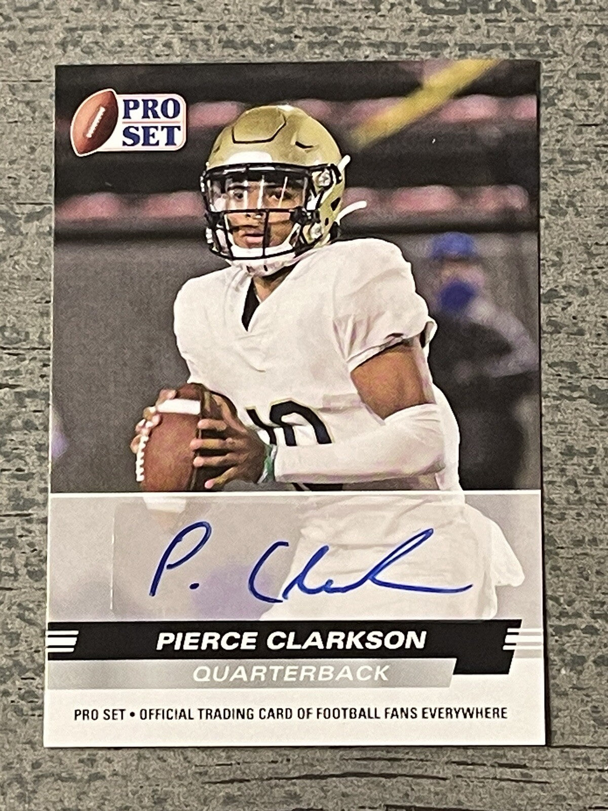 Pierce Clarkson* - 2022 Leaf Pro Set RC* AUTO Card #PSA-PC1 Louisville Cardinals