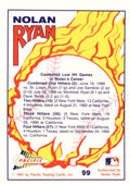 1991 Pacific Nolan Ryan Texas Express I #99 Nolan Ryan