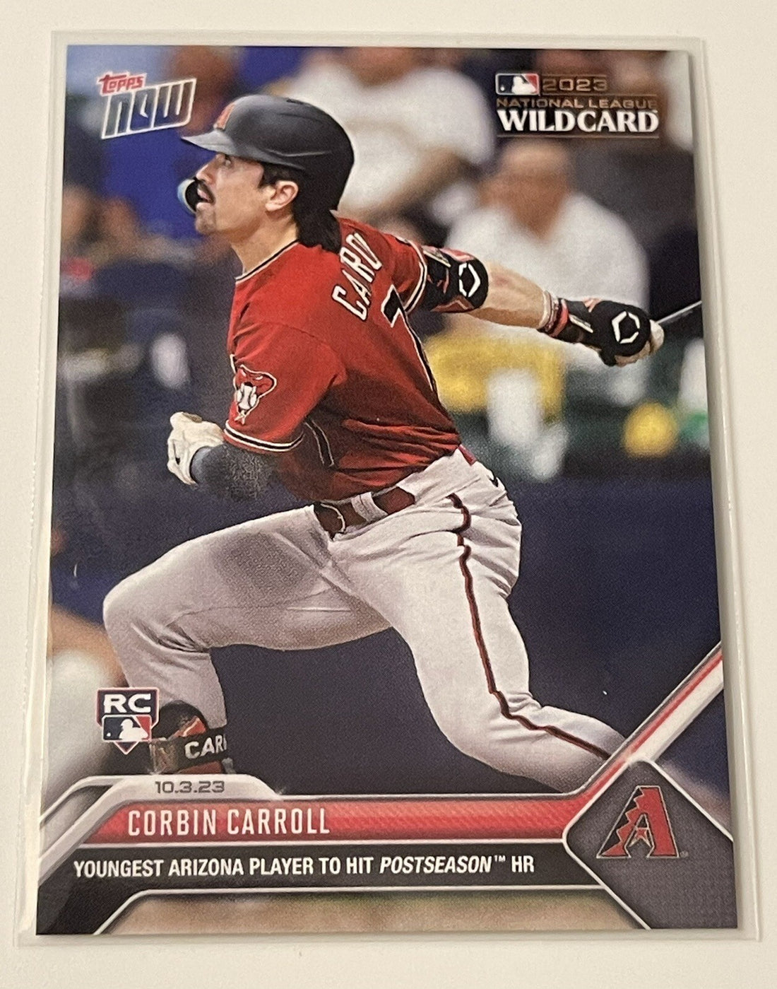 2023 TOPPS NOW Wild Card Arizona DBacks CORBIN CARROLL MLB NL Baseball Card 961*