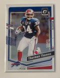 Thurman Thomas 2023 Panini Donruss Optic Football Silver Holo Prizm Card #24 Buffalo Bills