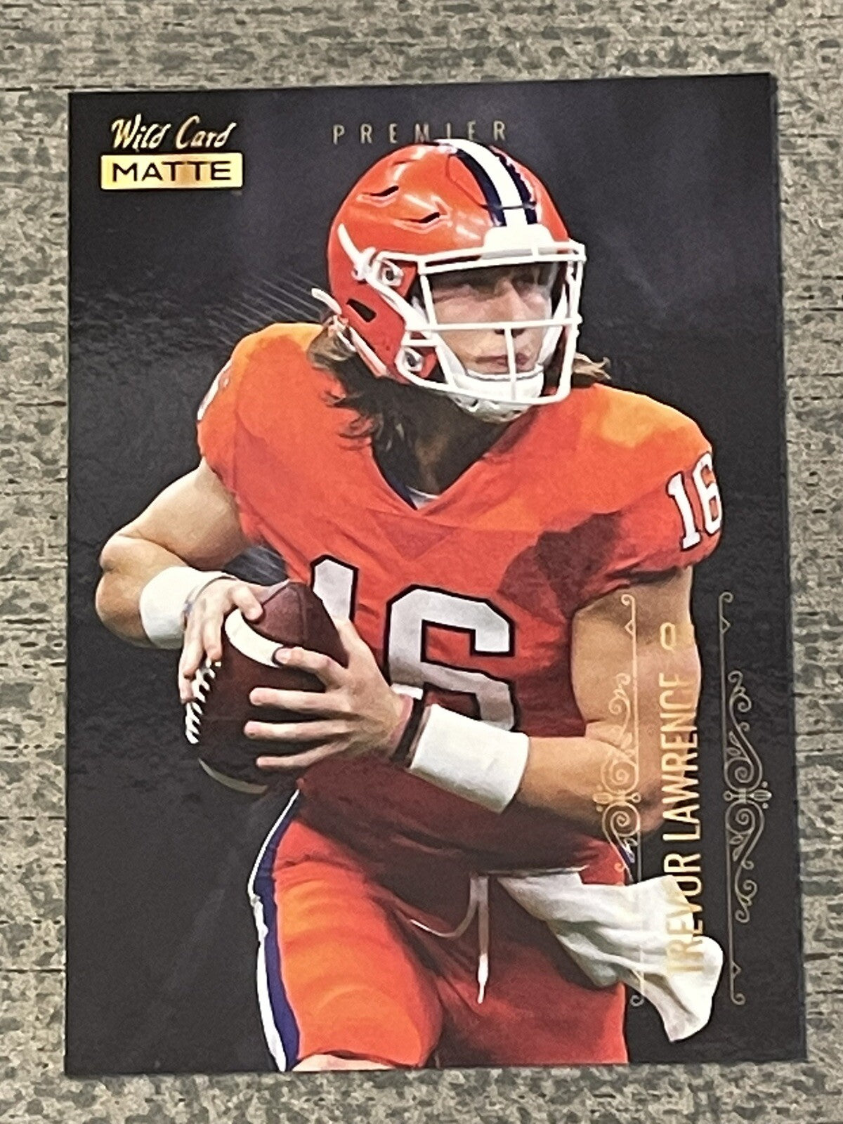 2021 Wild Card Matte Gold Trevor Lawrence MBC-1 Rc Rookie - Clemson University.
