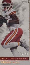 8/10* Tyreek Hill 2017 Panini National Treasures NFL KC Chiefs/Dolphins Card #95