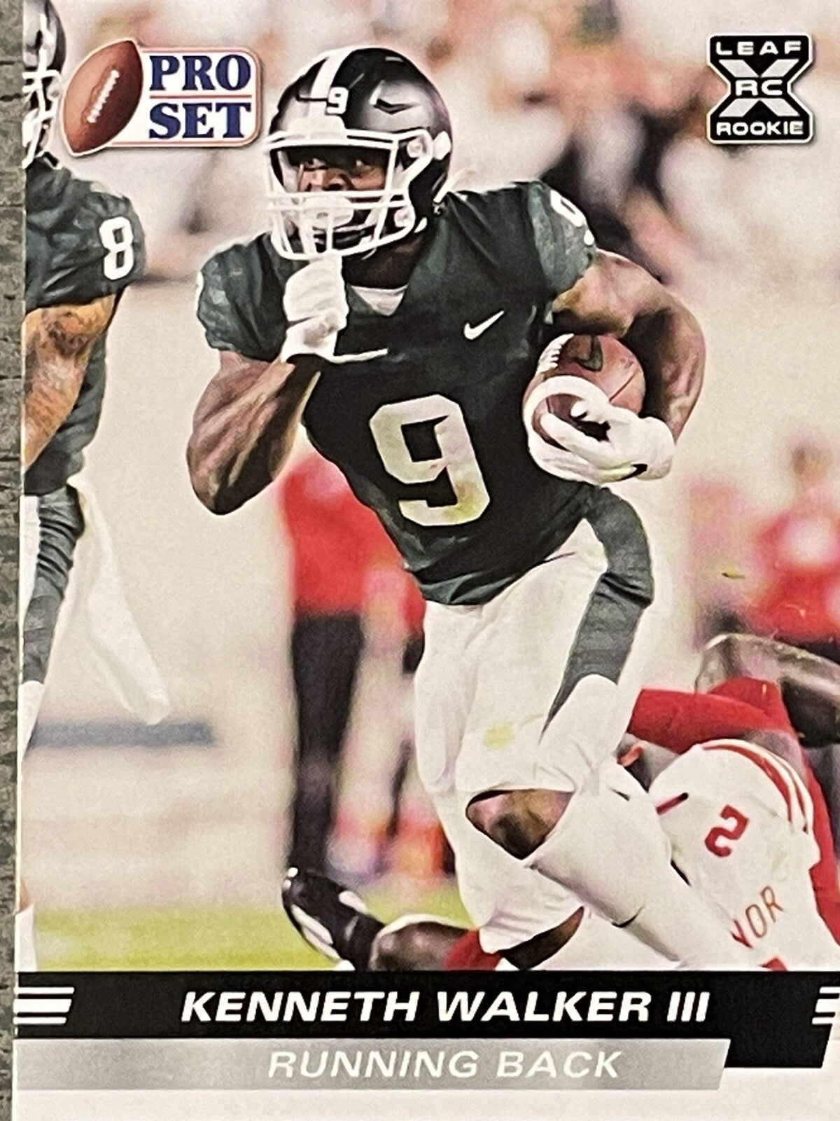 2022 Leaf Pro Set Kenneth Walker III* RC Seattle Rookie Card #PS-09 NFL Seahawks