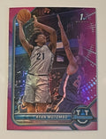 2021-2022 BOWMAN CHROME PINK REFRACTORS 1ST RC RYAN MUTOMBO ROOKIE NCAA HOYAS