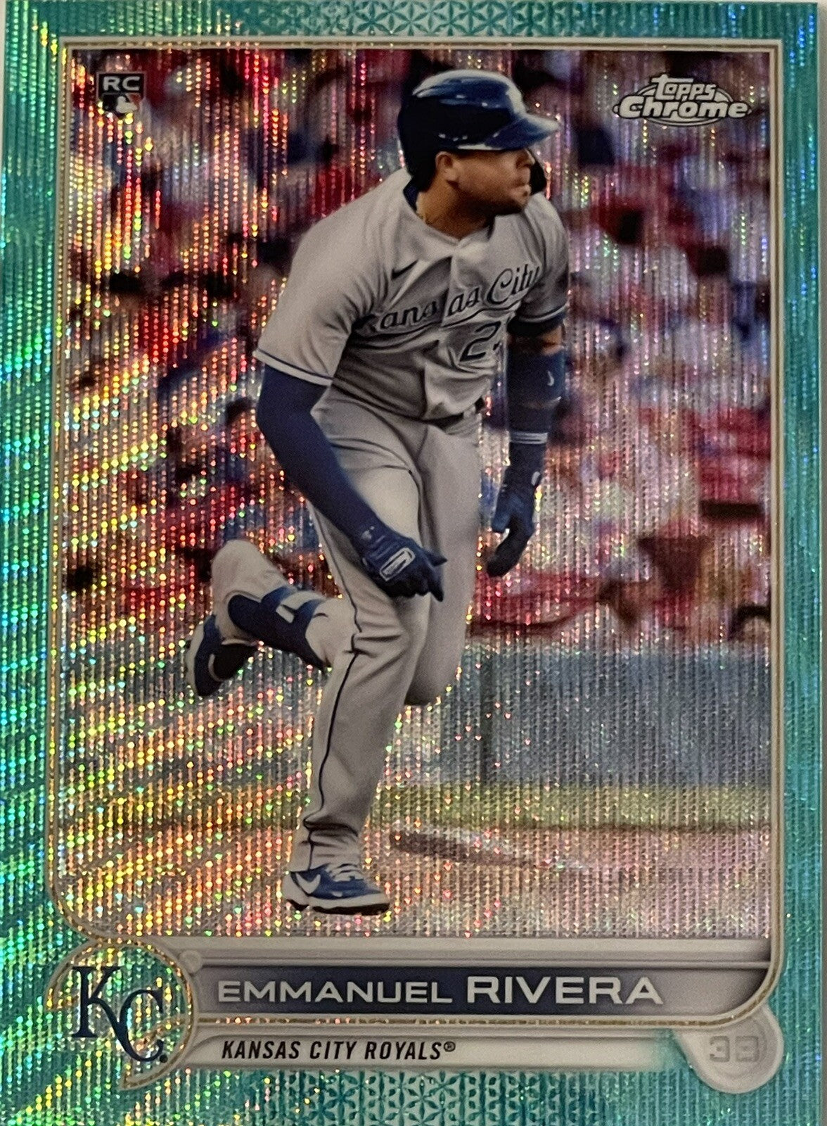 2022 TOPPS CHROME EMANUEL RIVERA 103/149 WAVE REFRACTOR KANSAS CITY ROYALS #164