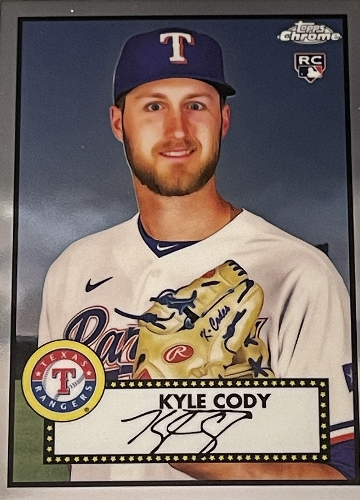 2021 TOPPS CHROME PLATINUM ANNIVERSARY RC KYLE CODY REFRACTOR #117 MLB RANGERS