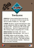 1992 Leaf Studio Tom Glavine* MLB Atlanta Braves Baseball Card #4 - Hall of Fame