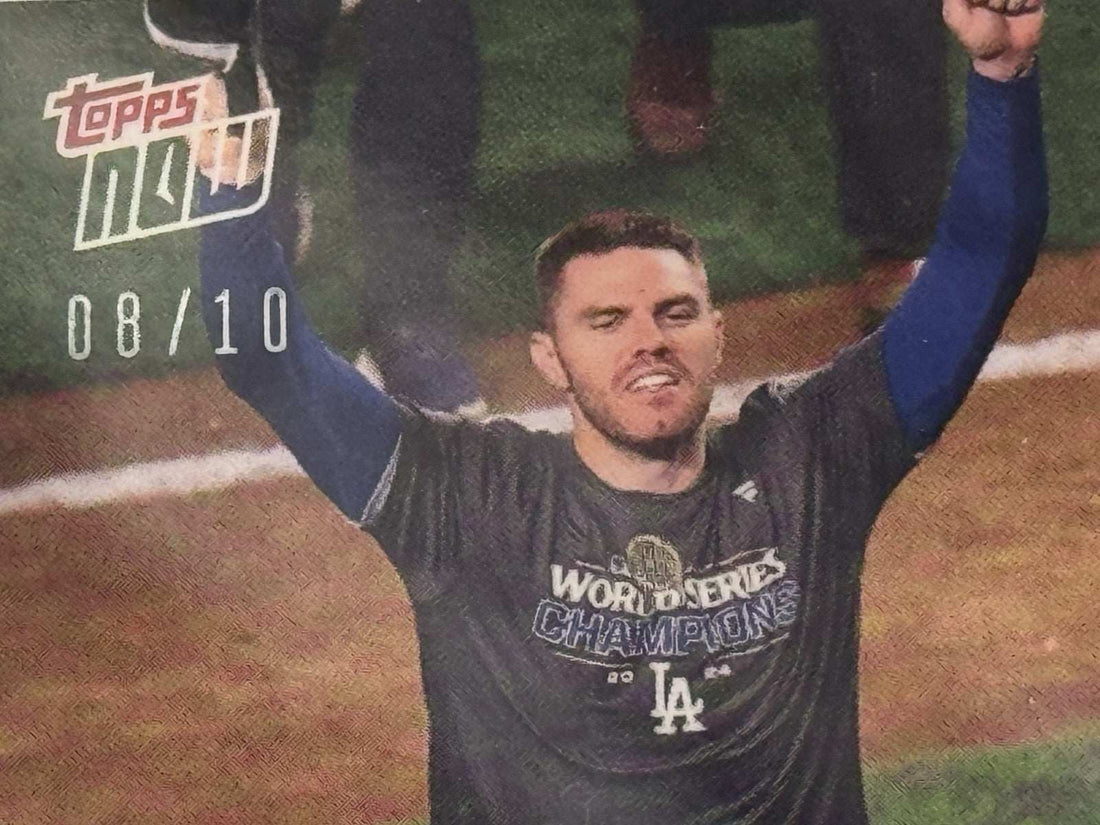 Freddie Freeman 2024 Topps Now World Series Gold Confetti Dodgers trading card sealed limited edition