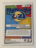 2022 Prestige MATTHEW STAFFORD* Heroes NFL Los Angeles Rams Football - Card #H-7