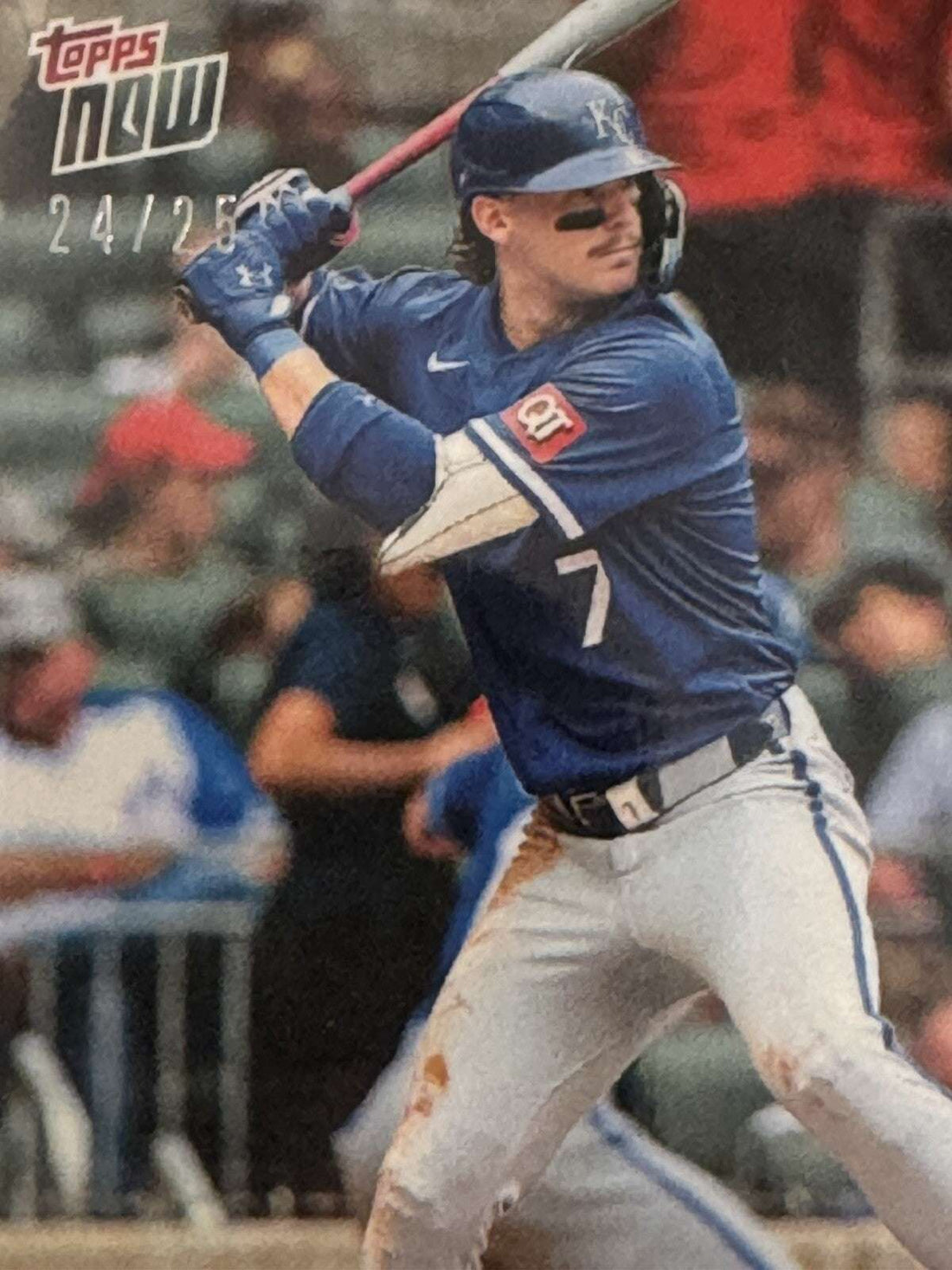 2024 Topps Now Bobby Witt Jr. Kansas City Royals baseball card limited edition 24/25