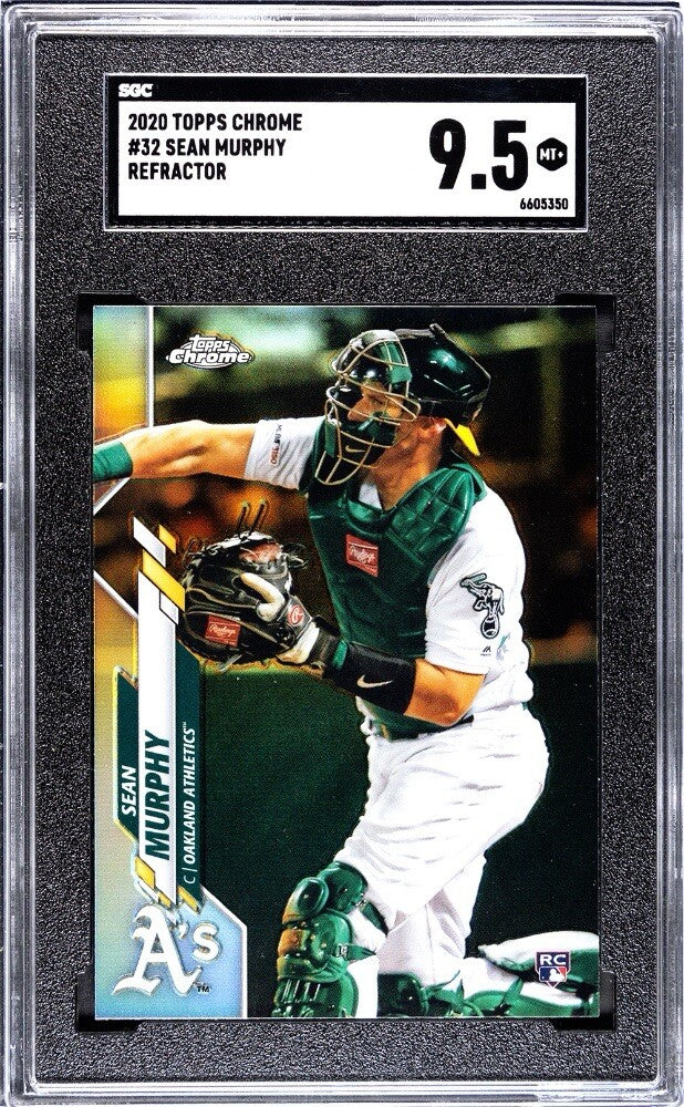 2020 Topps Chrome Sean Murphy RC Card 32 Oakland Athletics/Braves Rookie SGC 9.5