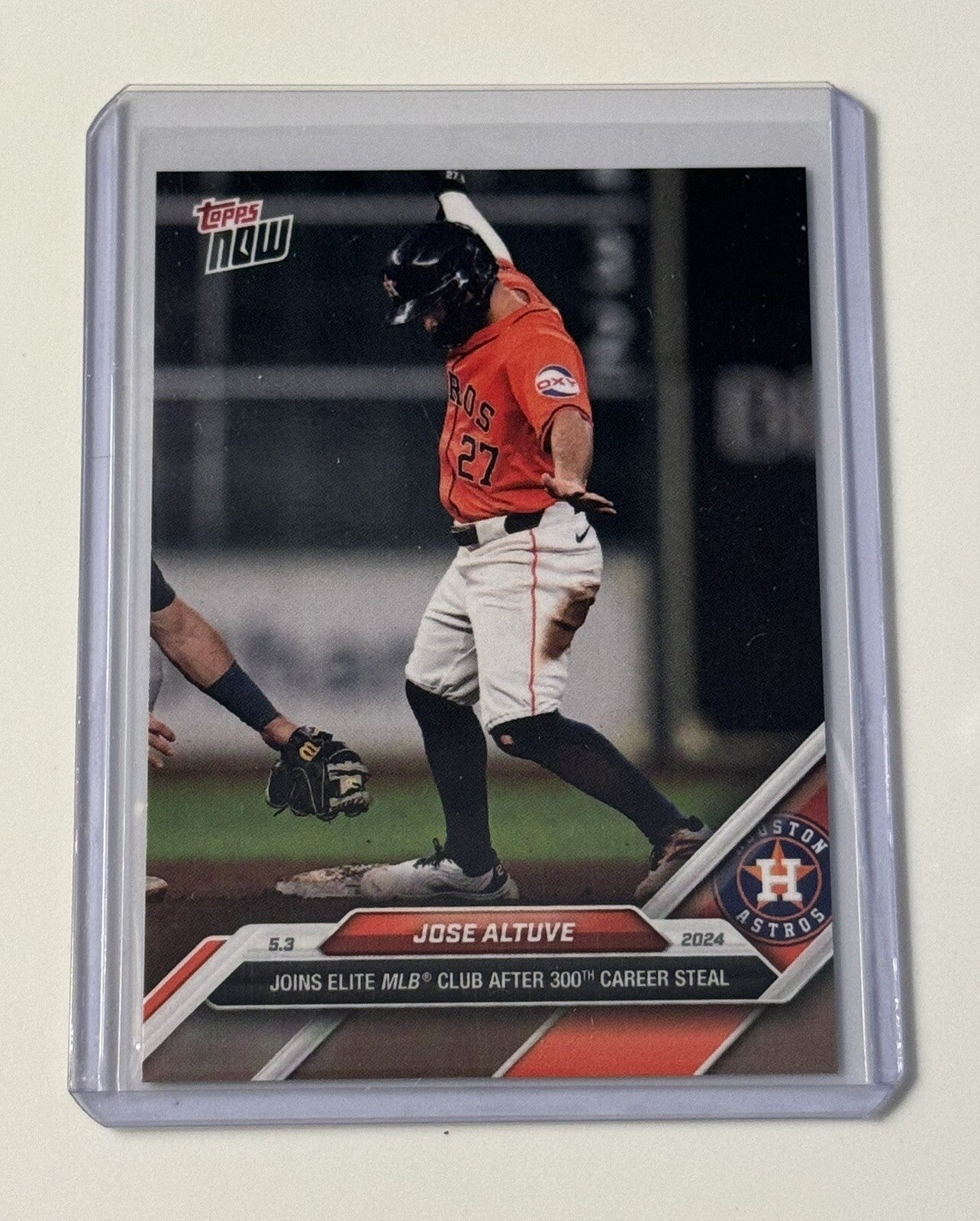 2024 Topps Now MLB Jose Altuve Houston Astros 300th Career Steal #151 - IN HAND!