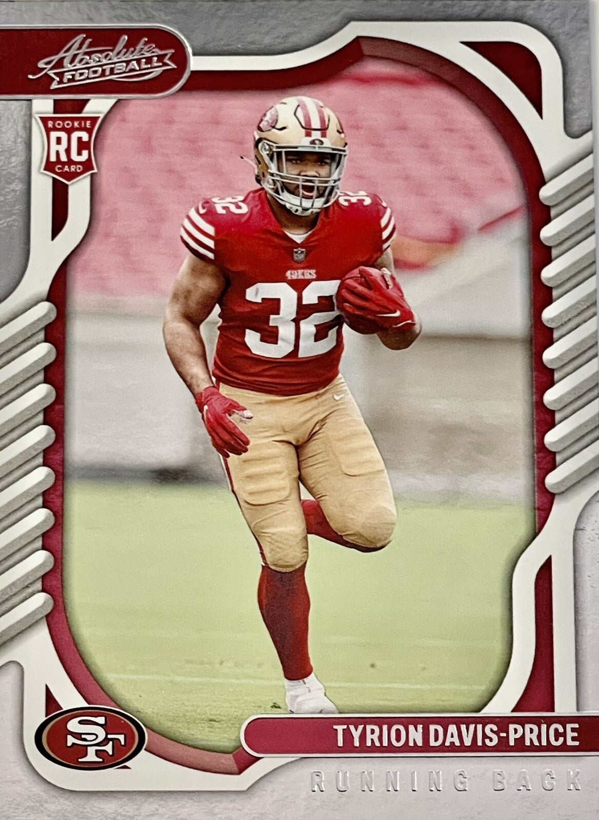 Tyrion Davis-Price - 2022 Panini Absolute #126 RC - NFL San Francisco 49ers Card