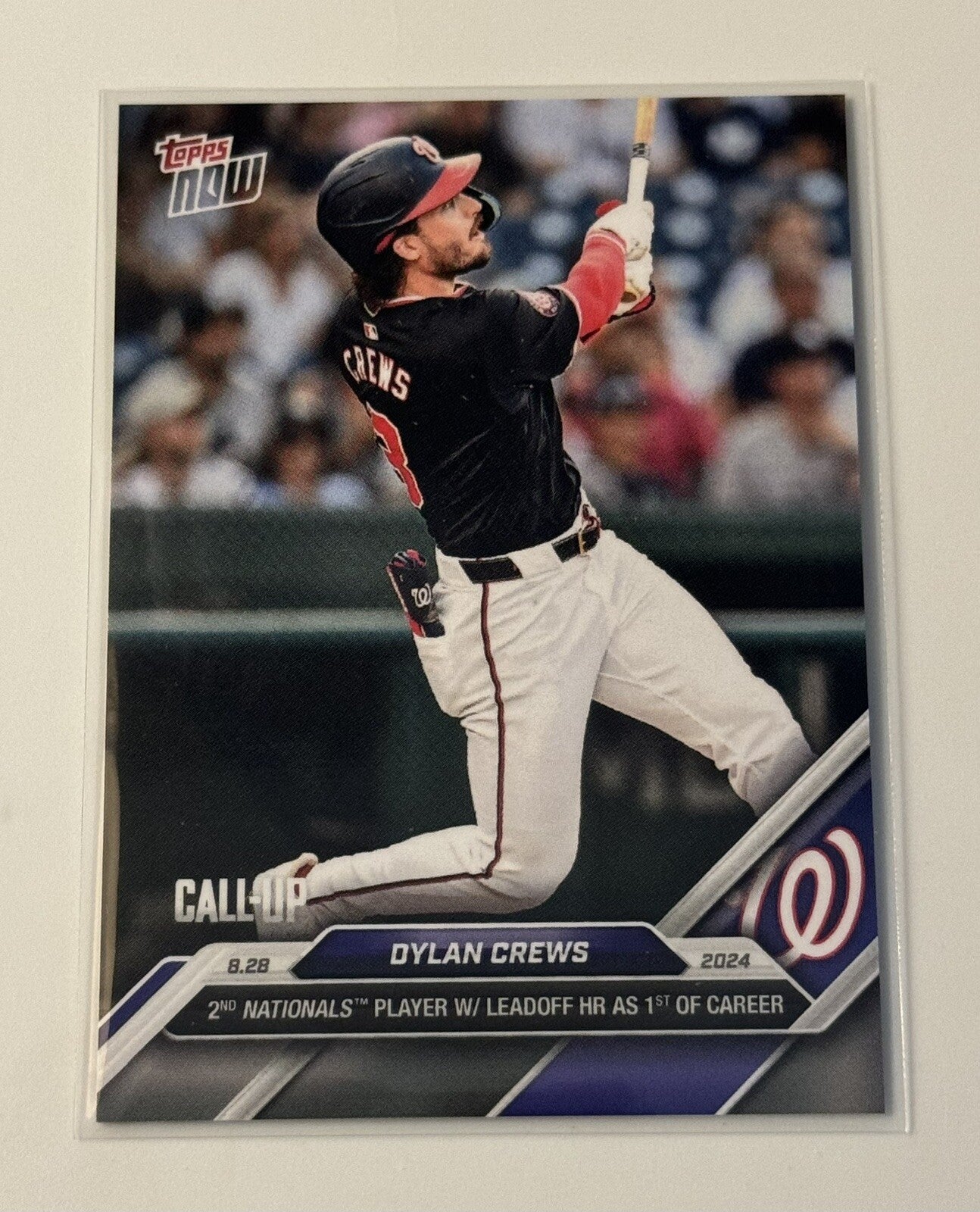 Dylan Crews* 2024 Topps Now Call-Up MLB Washington Nationals Rookie Parallel 607