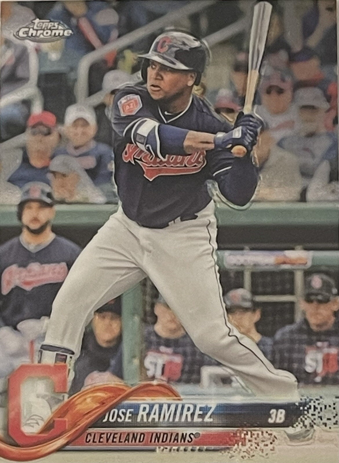 2018 TOPPS CHROME Jose Ramirez #189 Cleveland Indians/Guardians MLB JUST PULLED!