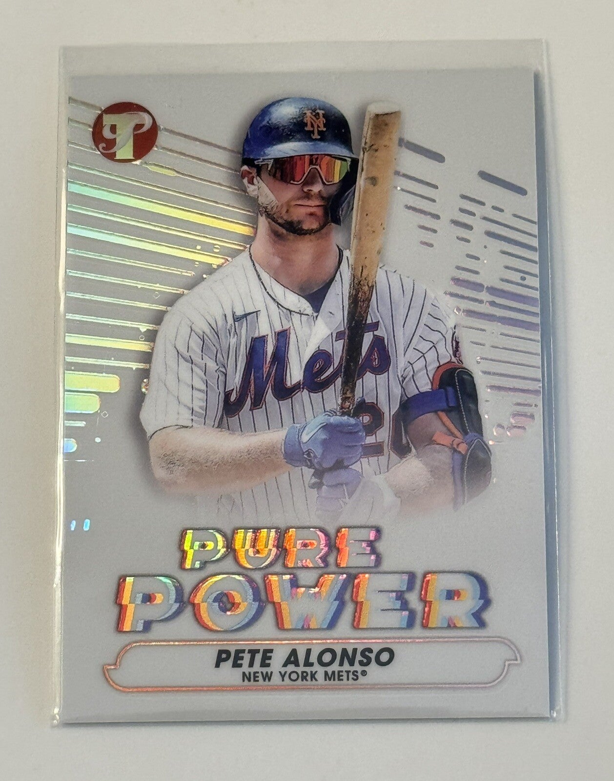 2022 Topps Pristine Pure Power Pete Alonso Refractor Topps Card PP-7 MLB NY Mets