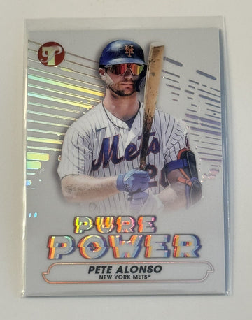 2022 Topps Pristine Pure Power Pete Alonso Refractor Topps Card PP-7 MLB NY Mets