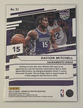2021-22 Panini Chronicles Prestige #51 Davion Mitchell Kings RC Basketball Card*