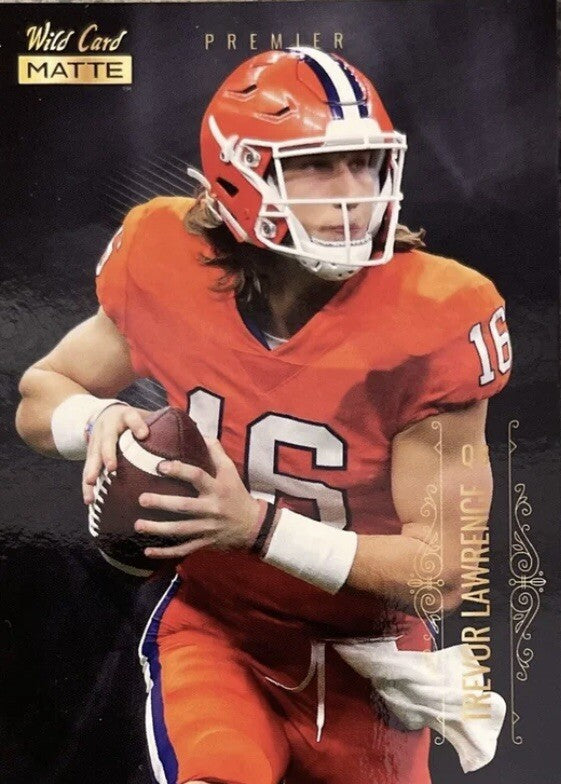 2021 Wild Card Matte Gold Trevor Lawrence MBC-1 Rc Rookie - Clemson University.
