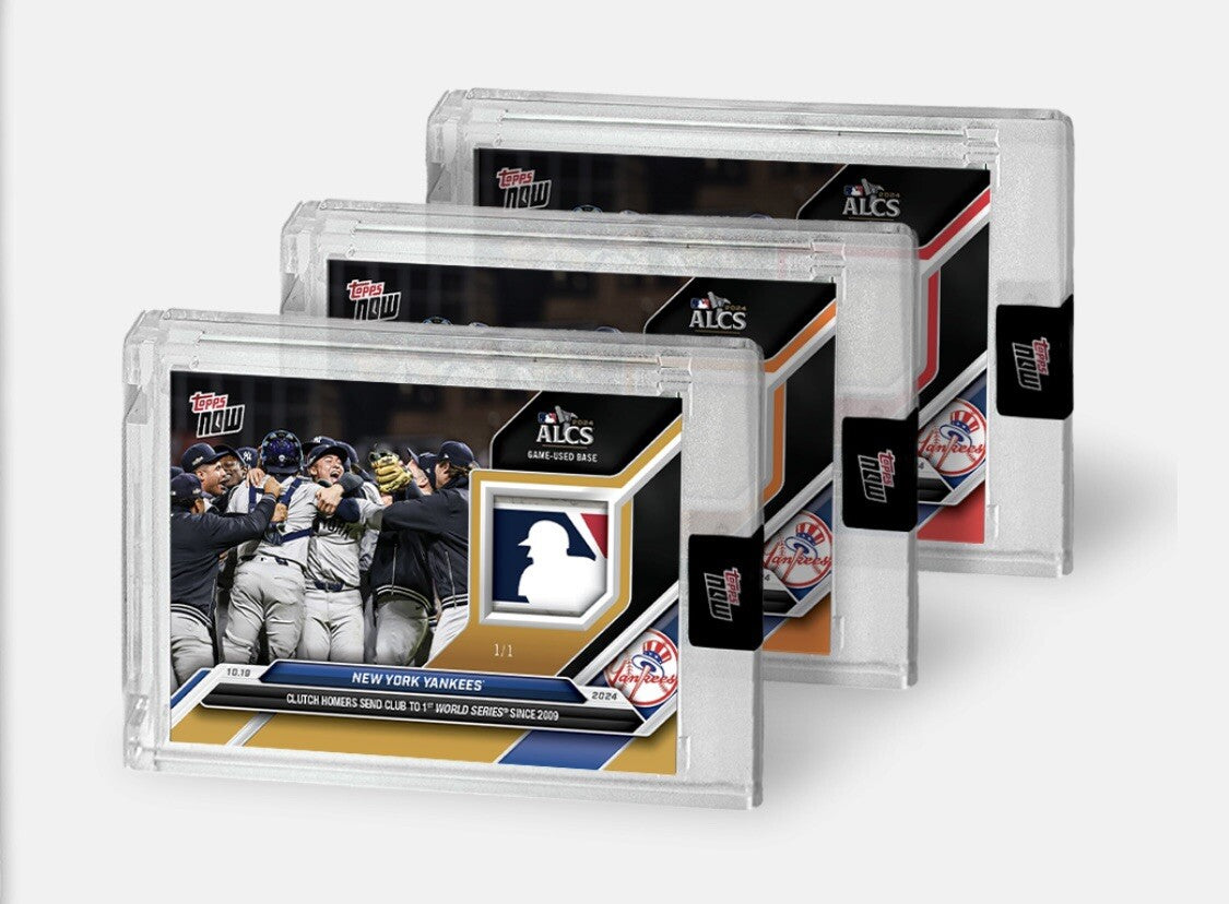 ALCS NY Yankees* GAME USED BASE RELIC # to 125 OR LOWER* 2024 MLB Topps NOW #856