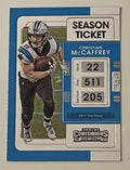 Christian McCaffrey 2021 Contenders Football Season Ticket NFL Card #15 Panthers