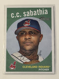 2008 Topps Heritage Chrome C. C. Sabathia* - MLB Yankees/Indians Baseball #C145*
