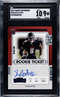 2021 Contender Kyle Pitts RC Autogrpah Rookie Ticket Card 104 NFL Falcons SGC 9*