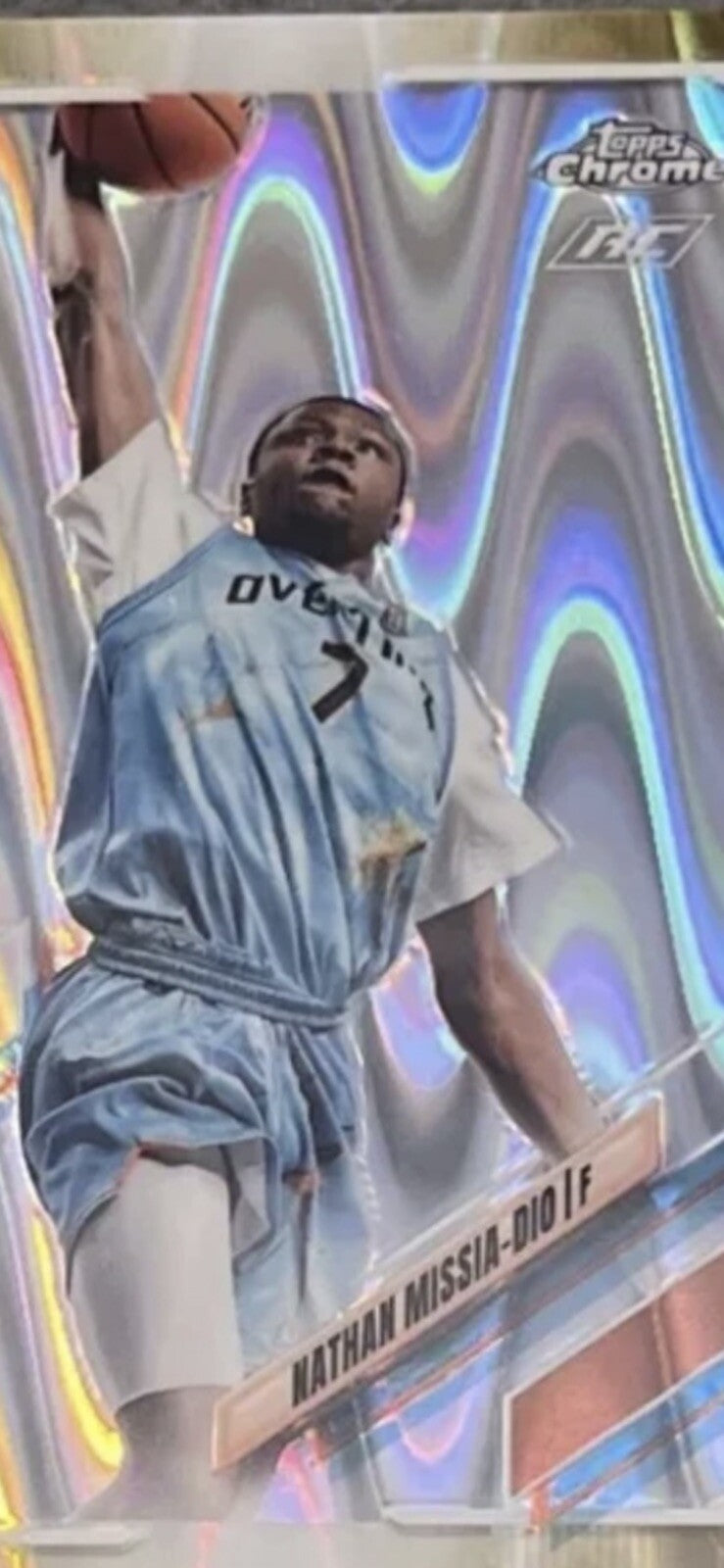 2021-22 Topps Chrome Overtime OTEElite Aqua 38/50 #42 Nathan Missia-Dio RC MINT