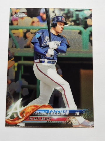 2018 Topps Chrome #23 Freddie Freeman* Atlanta Braves/Dodgers - MLB JUST PULLED!