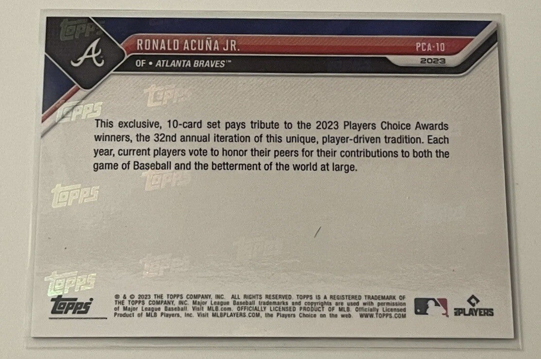 2023 MLB TOPPS NOW Players Choice Awards 10 Card Set Carroll RC Gunnar RC Ohtani