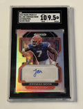 Jeremiah Moon RC Auto 2023 Prizm Draft Picks Pulsar Auto RA-JMO Steelers SGC 9.5