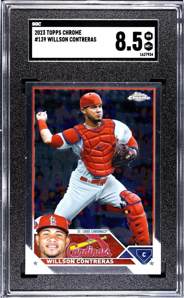 2023 Topps Chrome Willson Contreras St. Louis Cardinals Baseball #139 - SGC 8.5*