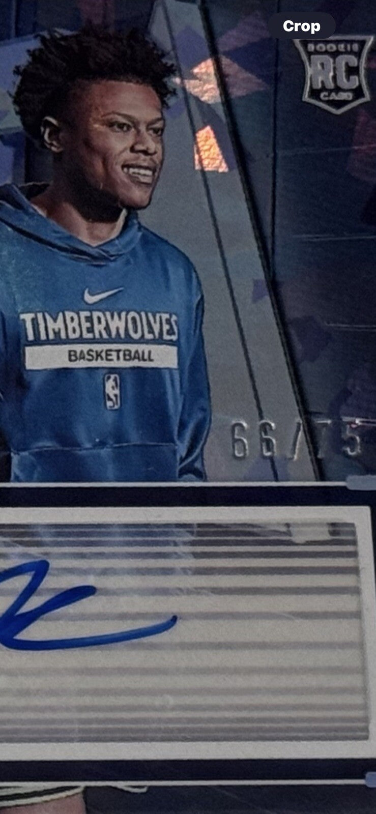 2023-24 Panini Photogenic 66/75 Jaylen Clark RC* Autograph* - NBA TWolves Rookie