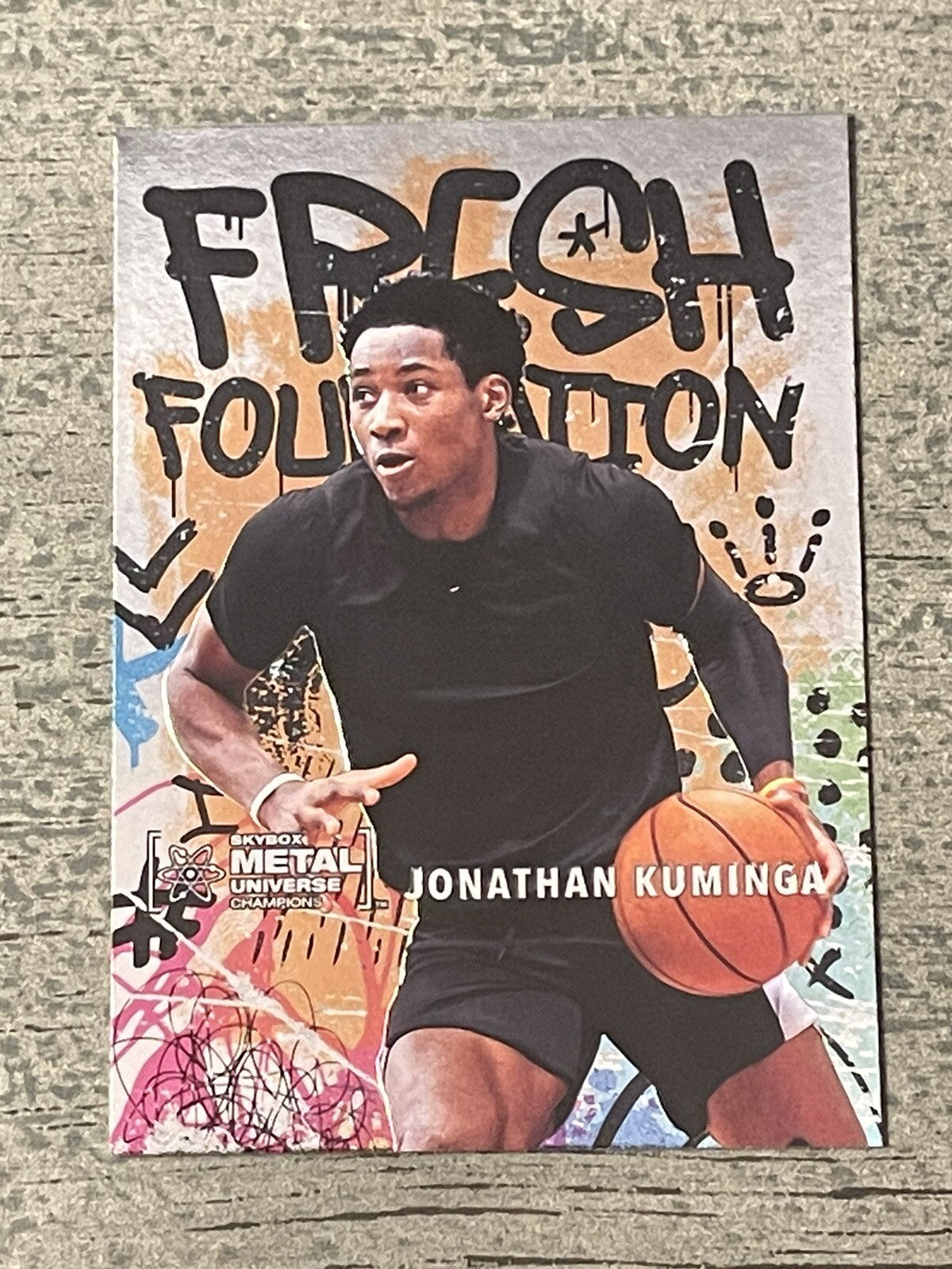 JONATHAN KUMINGA 2021 SKYBOX METAL UNIVERSE CHAMPIONS FRESH FOUNDATION COPPER.
